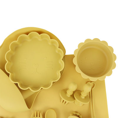 La ciotola del silicone di aspirazione ha messo il PVC libero di BPA libero per i bambini infantili unisex