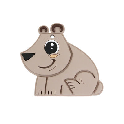 Bambino Teether BPA Eco libero del silicone del commestibile dell'orso amichevole