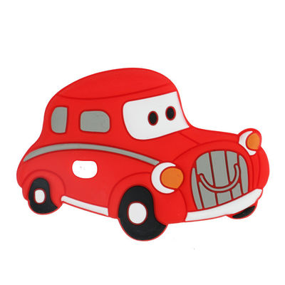 Forma sveglia dell'automobile di Teether del commestibile del bambino molle del silicone per il bambino