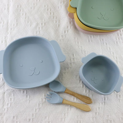 la ciotola di forma del cane del silicone 4-Piece ha messo riutilizzabile flessibile durevole