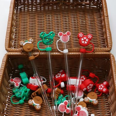 Fabbrica all'ingrosso e su misura Full Silicone Bpa Grado alimentare gratuito Silicone Straw Topper Caps per le cannucce da bere