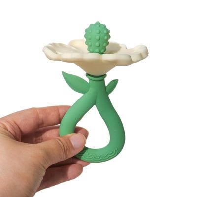 PAISEN Custom 6 mesi Pianta di fiori Forma dentifricio 100% di gomma naturale denti di silicone dentifricio masticato scuotendo giocattolo da bambino morbido