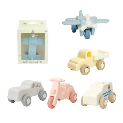 Prodotti alimentari Silicone giocattolo di dentizione per bambini per i molli Bambini giocattoli per bambini 3+ Prodotti alimentari Silicone auto trattore Silicone giocattoli per bambini