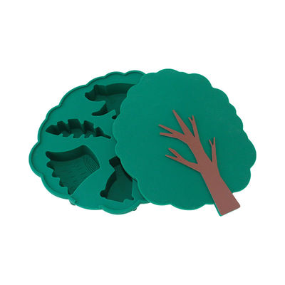 Tavolo di congelazione in silicone con coperchio a clip per cibo masticabile per bambini Contenitore perfetto per lo stoccaggio 0-12 mesi 2-4 anni Attrezzi per torte