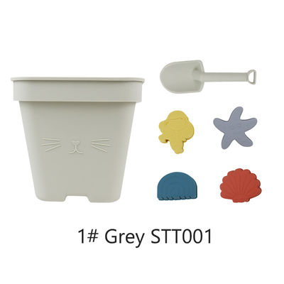 Sabbia dei bambini di Toy Bucket Set Beach Toy del bambino del silicone delle vendite all'ingrosso che gioca il giocattolo del secchio della spiaggia della doccia della muffa