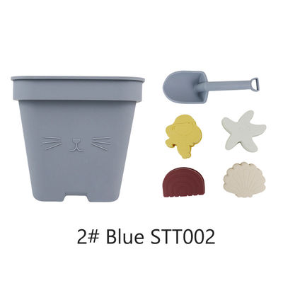 Sabbia dei bambini di Toy Bucket Set Beach Toy del bambino del silicone delle vendite all'ingrosso che gioca il giocattolo del secchio della spiaggia della doccia della muffa