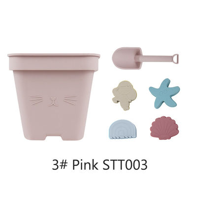 Sabbia dei bambini di Toy Bucket Set Beach Toy del bambino del silicone delle vendite all'ingrosso che gioca il giocattolo del secchio della spiaggia della doccia della muffa