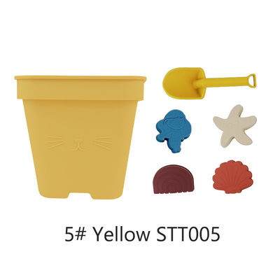 Sabbia dei bambini di Toy Bucket Set Beach Toy del bambino del silicone delle vendite all'ingrosso che gioca il giocattolo del secchio della spiaggia della doccia della muffa