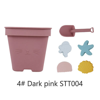 Sabbia dei bambini di Toy Bucket Set Beach Toy del bambino del silicone delle vendite all'ingrosso che gioca il giocattolo del secchio della spiaggia della doccia della muffa