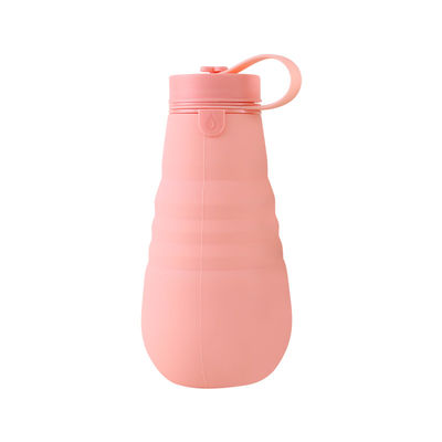 Morbidezza 500Ml pieghevole della bottiglia di acqua del silicone del ODM dell'OEM per correre