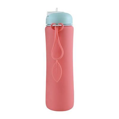 Morbidezza 500Ml pieghevole della bottiglia di acqua del silicone del ODM dell'OEM per correre