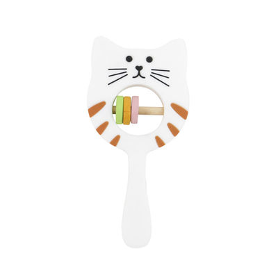 Crepitio Teether di Kitty Shape Food Grade Silicone per il bambino del bambino