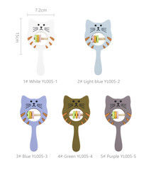 Crepitio Teether di Kitty Shape Food Grade Silicone per il bambino del bambino