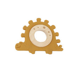 Polsino di legno dei giocattoli dei multi di colore bambini del silicone per l'infante