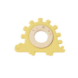 Polsino di legno dei giocattoli dei multi di colore bambini del silicone per l'infante