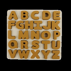 Puzzle del silicone dei bambini del commestibile con forma di alfabeto delle lettere
