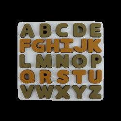 Puzzle del silicone dei bambini del commestibile con forma di alfabeto delle lettere