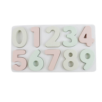Puzzle di formazione educativo del silicone, puzzle del bambino di forma di numero dell'Arabia