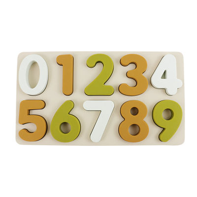 Puzzle di formazione educativo del silicone, puzzle del bambino di forma di numero dell'Arabia
