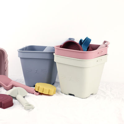 I giocattoli unisex del silicone del bambino, secchio della spiaggia del silicone hanno messo con personalizzano il logo
