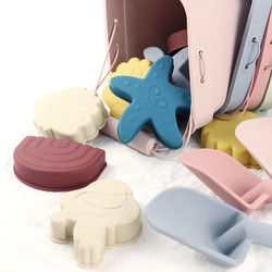 I giocattoli unisex del silicone del bambino, secchio della spiaggia del silicone hanno messo con personalizzano il logo