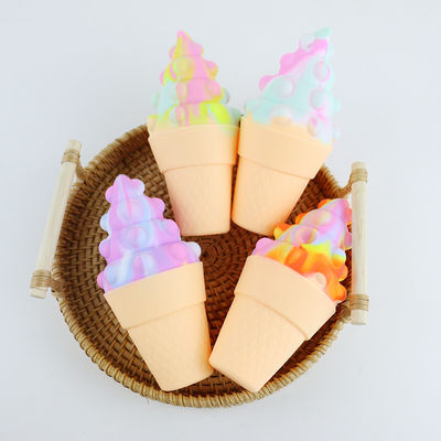 gelato variopinto del silicone 3D Teether per psicologia di distensione della tensione del bambino