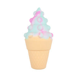 gelato variopinto del silicone 3D Teether per psicologia di distensione della tensione del bambino