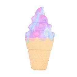 gelato variopinto del silicone 3D Teether per psicologia di distensione della tensione del bambino
