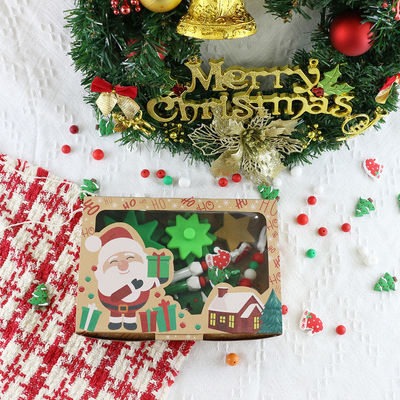 Il silicone del bambino del commestibile dell'OEM gioca Eco amichevole per l'impilamento dell'albero di Natale