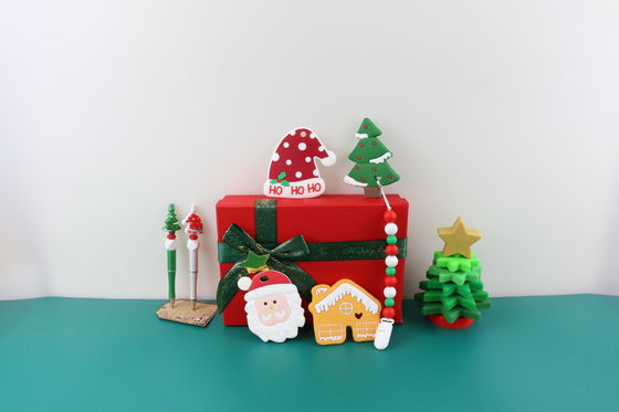 Il silicone del bambino del commestibile dell'OEM gioca Eco amichevole per l'impilamento dell'albero di Natale