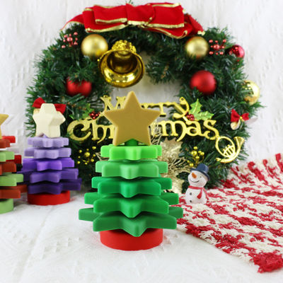 Babe Soft Silicone Stacking Rings blocca con forma dell'albero di Natale