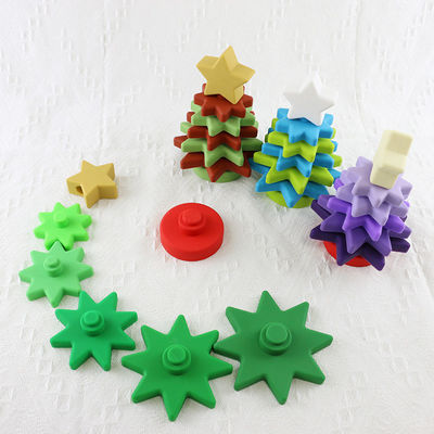 Babe Soft Silicone Stacking Rings blocca con forma dell'albero di Natale