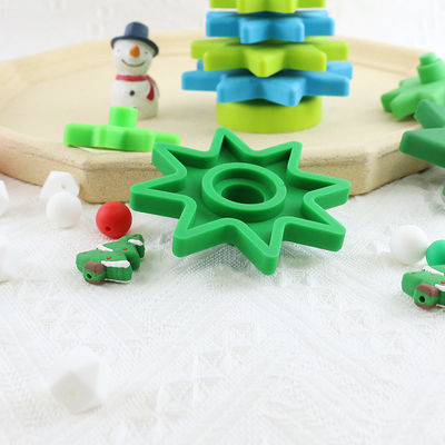Babe Soft Silicone Stacking Rings blocca con forma dell'albero di Natale