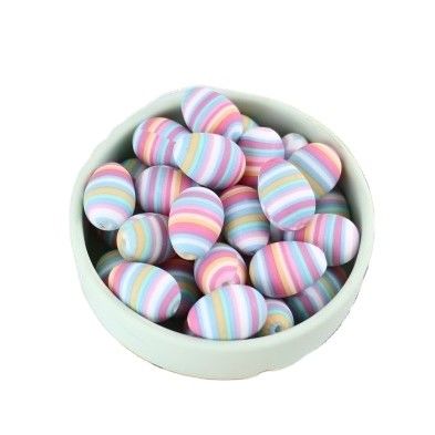 L'uovo modella la perla di dentizione del silicone di DIY masticabile per la fabbricazione della collana