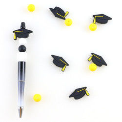 Perle focali su misura del silicone per la clip DIY del braccialetto di graduazione delle penne