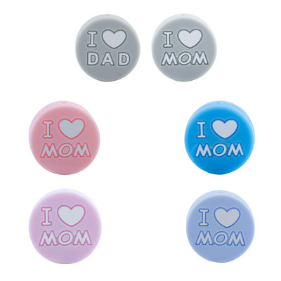 insipido inodoro del silicone di 27mm della perla decorativa mettere i denti per i bambini del bambino