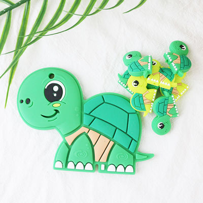 Perle animali del piccolo silicone, bambino Teether delle perle del silicone per il braccialetto di catene della collana