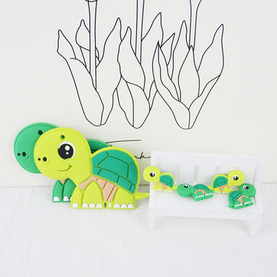 Perle animali del piccolo silicone, bambino Teether delle perle del silicone per il braccialetto di catene della collana