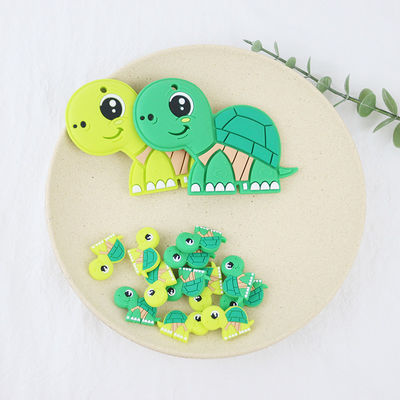 Perle animali del piccolo silicone, bambino Teether delle perle del silicone per il braccialetto di catene della collana