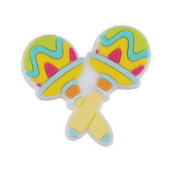 Il silicone amichevole di Eco ha personalizzato le perle mettere i denti per il braccialetto di Keychains