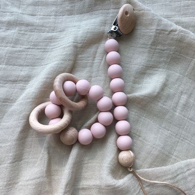 Braccialetto su misura della perla mettere i denti del silicone per il gioco infantile dei bambini del bambino