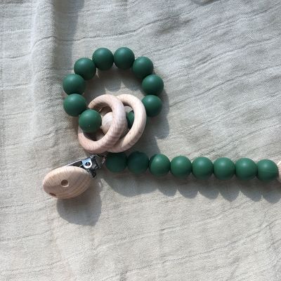 Braccialetto su misura della perla mettere i denti del silicone per il gioco infantile dei bambini del bambino