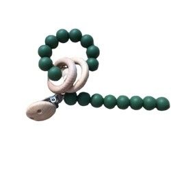 Braccialetto su misura della perla mettere i denti del silicone per il gioco infantile dei bambini del bambino