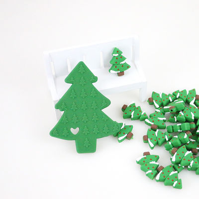 Mini Food Grade Christmas Silicone borda per la collana della catena della tettarella di DIY