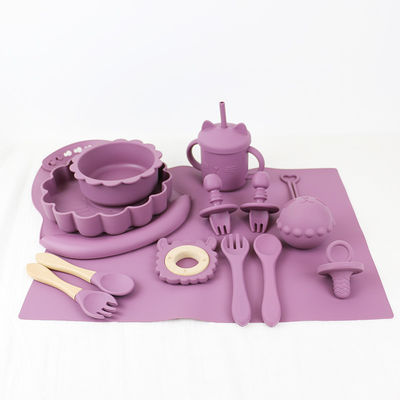 prodotti in silicone personalizzati di qualità alimentare Set di alimentazione in silicone Set di animazione per gatti Stile set di alimenti per bambini in silicone