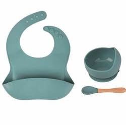 Personalizza Bambino Nutrimento Silicone Servitaio Set Con Silicone Sezione Piastra Bib Cucchiaio Cucchiaio Cucchiaio Piastra