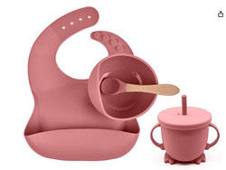 Personalizza Bambino Nutrimento Silicone Servitaio Set Con Silicone Sezione Piastra Bib Cucchiaio Cucchiaio Cucchiaio Piastra