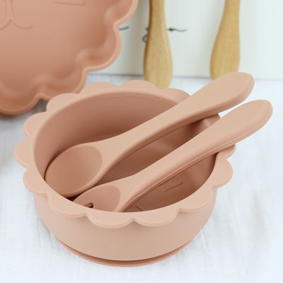 5 pc non slittano il silicone d'alimentazione del bambino hanno messo BPA impermeabile libero per i bambini