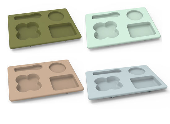 Le multi stoviglie funzionali del silicone hanno messo infrangibile per i bambini dei bambini