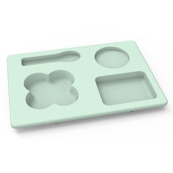 Le multi stoviglie funzionali del silicone hanno messo infrangibile per i bambini dei bambini
